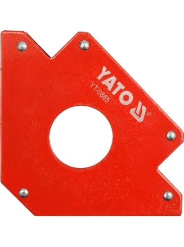 Струбцина магнітна для зварювання YATO: 34 кг, 122х190х25 мм, Ø=46 мм