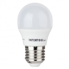 Лампа світлодіодна LED G45, E27, 5 Вт, 150-300 В, 4000 K, 30000 год, гарантія 3 роки INTERTOOL LL-0112