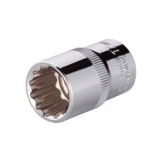 Головка дванадцятигранна 1/2", 17×38 мм, Cr-V STORM INTERTOOL ET-0217