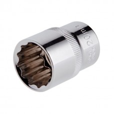 Головка дванадцятигранна 1/2", 20×38 мм, Cr-V STORM INTERTOOL ET-0220