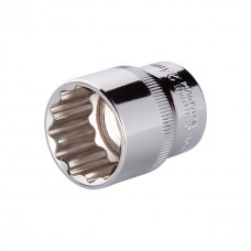 Головка дванадцятигранна 1/2", 24×38 мм, Cr-V STORM INTERTOOL ET-0224