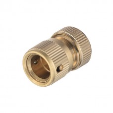 Конектор латунний з аквастопом 1/2" на шланг 3/4", STORM INTERTOOL GE-1217