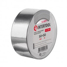 Скотч алюминиевый термостойкий, 50 м, 50 мм INTERTOOL KT-0993