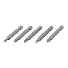 Набор отверточных насадок, PH1, PH2, PZ1, PZ2, 1/4"×50 мм, ACR, S2, 5 шт., STORM INTERTOOL VT-0205