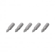 Набор отверточных насадок, PH1, PH2, PZ1, PZ2, 1/4"×25 мм, ACR, S2, 5 шт., STORM INTERTOOL VT-0210